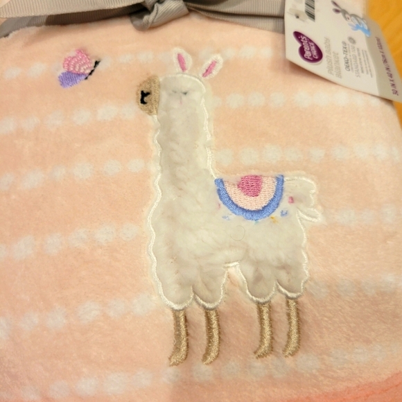 Parent's Choice Pink Plush Llama Baby Blanket New 30x40 - Picture 2 of 6